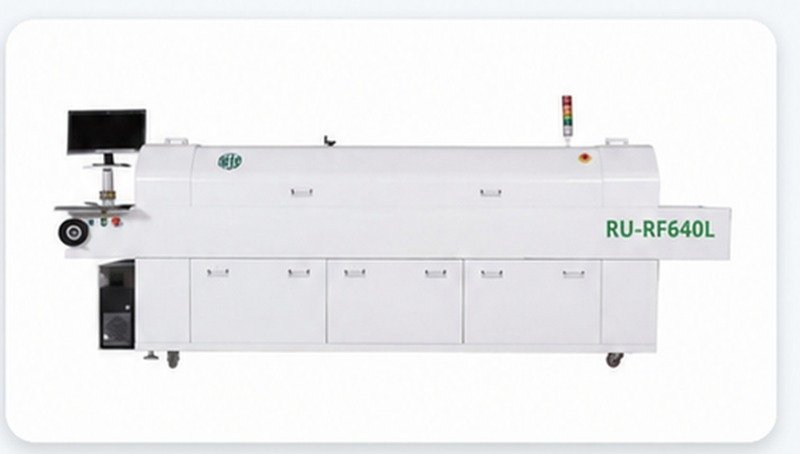 Печь оплавления RU-RF640L с рельсовым конвейером и компьютерным управлением