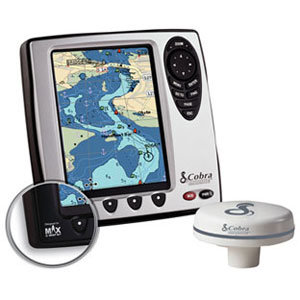 Картплоттер Cobra с внешней GPS антенной