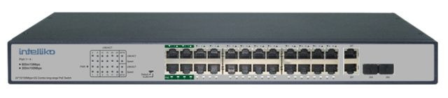 INT-VNST1007-126 - 24-х портовый сетевой неуправляемый коммутатор с PoE