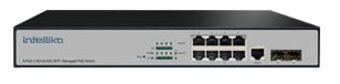 INT-VNST1008-134 - 8-х портовый сетевой управляемый коммутатор с PoE (+2 SFP)