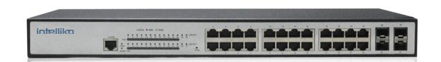 INT-VNST2008-133 - 24-х портовый сетевой управляемый коммутатор с PoE (+4 SFP)
