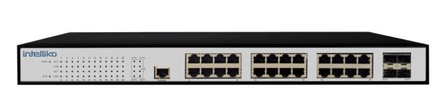 INT-VNST1016-166 (FA29-COPM24-04G10) - 24-х портовый сетевой управляемый коммутатор L2 с PoE