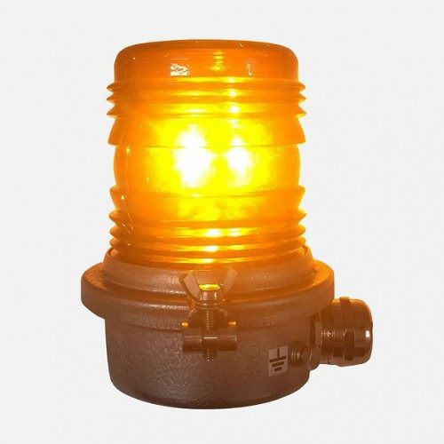 КРУГОВОЙ ПРОБЛЕСКОВЫЙ ЖЕЛТЫЙ СОФ-901-09П LED
