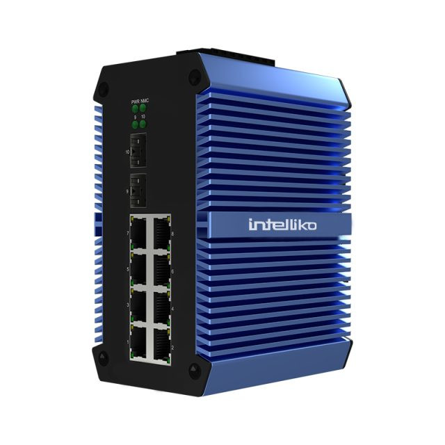 INT-VNST1007-125 - Коммутатор промышленный 8x портовый сетевой управляемый с PoE и 2 x 2,5 Гбит/с SFP