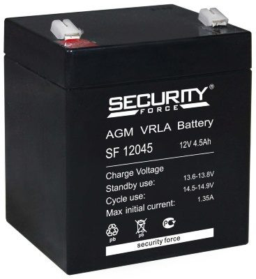 Аккумулятор свинцово-кислотный 12V, 4,5 Ач для эхолотов