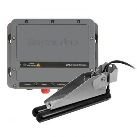 CP200 SideVision Fishfinder and Transom Mount CPT-130 Depth &amp; Temp Chirp Transducer Pack