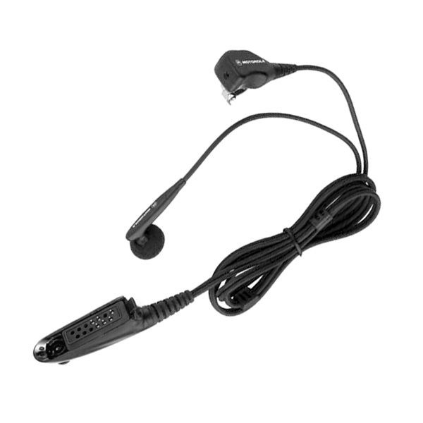 Motorola mdpmln4519, двухпроводная гарнитура с микрофоном ртт/vox fm