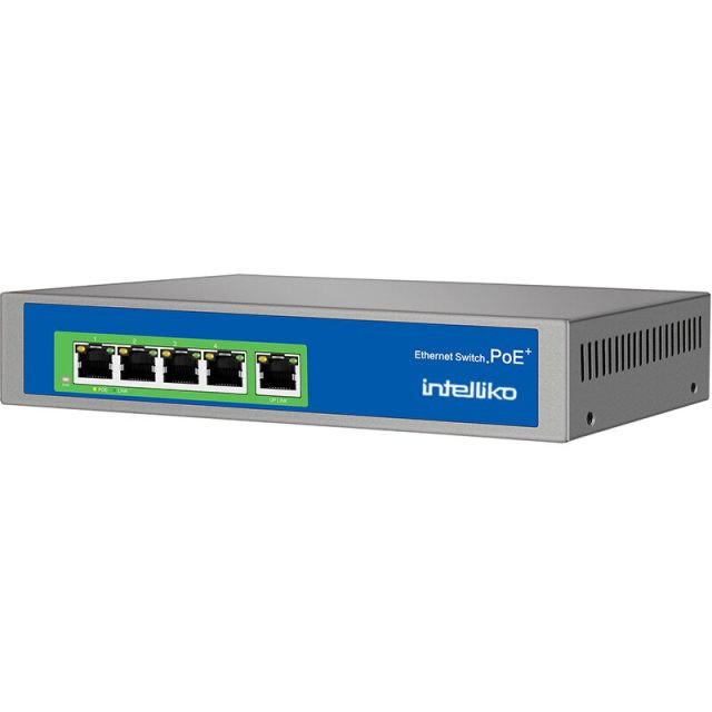 INT-NST2004-101: 4-х портовый сетевой неуправляемый коммутатор с PoE