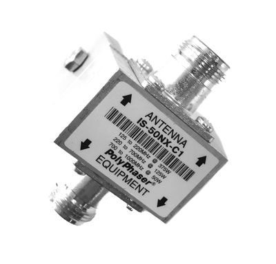 Грозоразрядник PolyPhaser IS-50NX-C1, Частотный диапазон: 50-700 МГц.