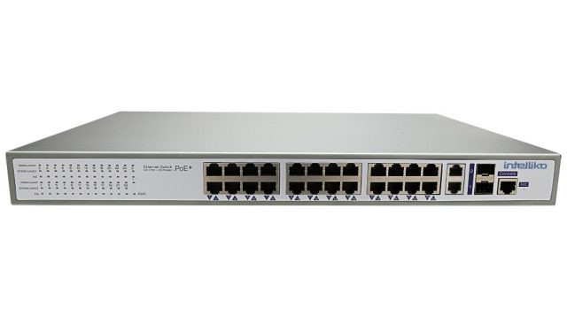 INT-NST1024-174: 24-х портовый сетевой управляемый коммутатор с PoE