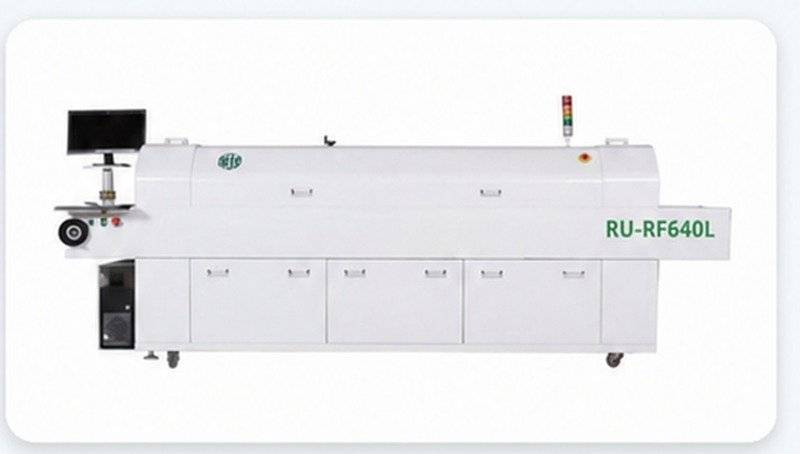 Печь оплавления RU-RF640L с рельсовым конвейером и компьютерным управлением