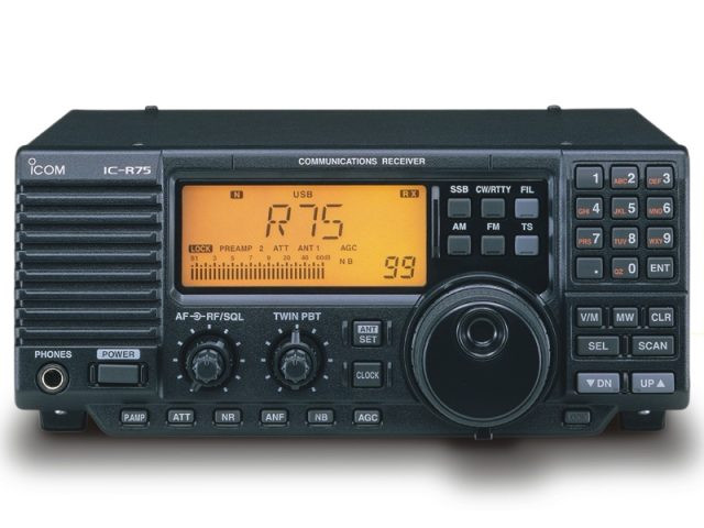 ICOM ic-r75 - автомобильно-стационарный широкополосный кв приемник